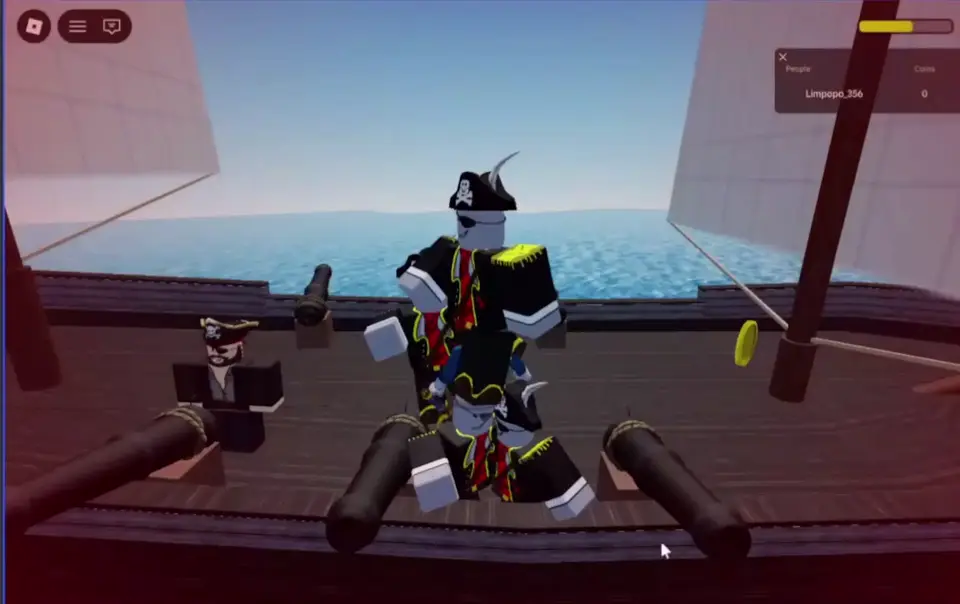 Игровой процесс проекта ученика «Пиратское приключение» в Roblox Studio